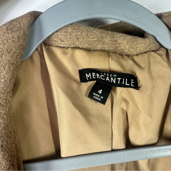 J. Crew City Coat Tan sz 4 - Picture 8 of 10